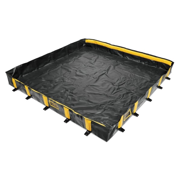 Pig PIG Collapse-A-Tainer Self-Rising Spill Containment Berm 10.75' L x 10.75' W x 1' H PAK1001 - main